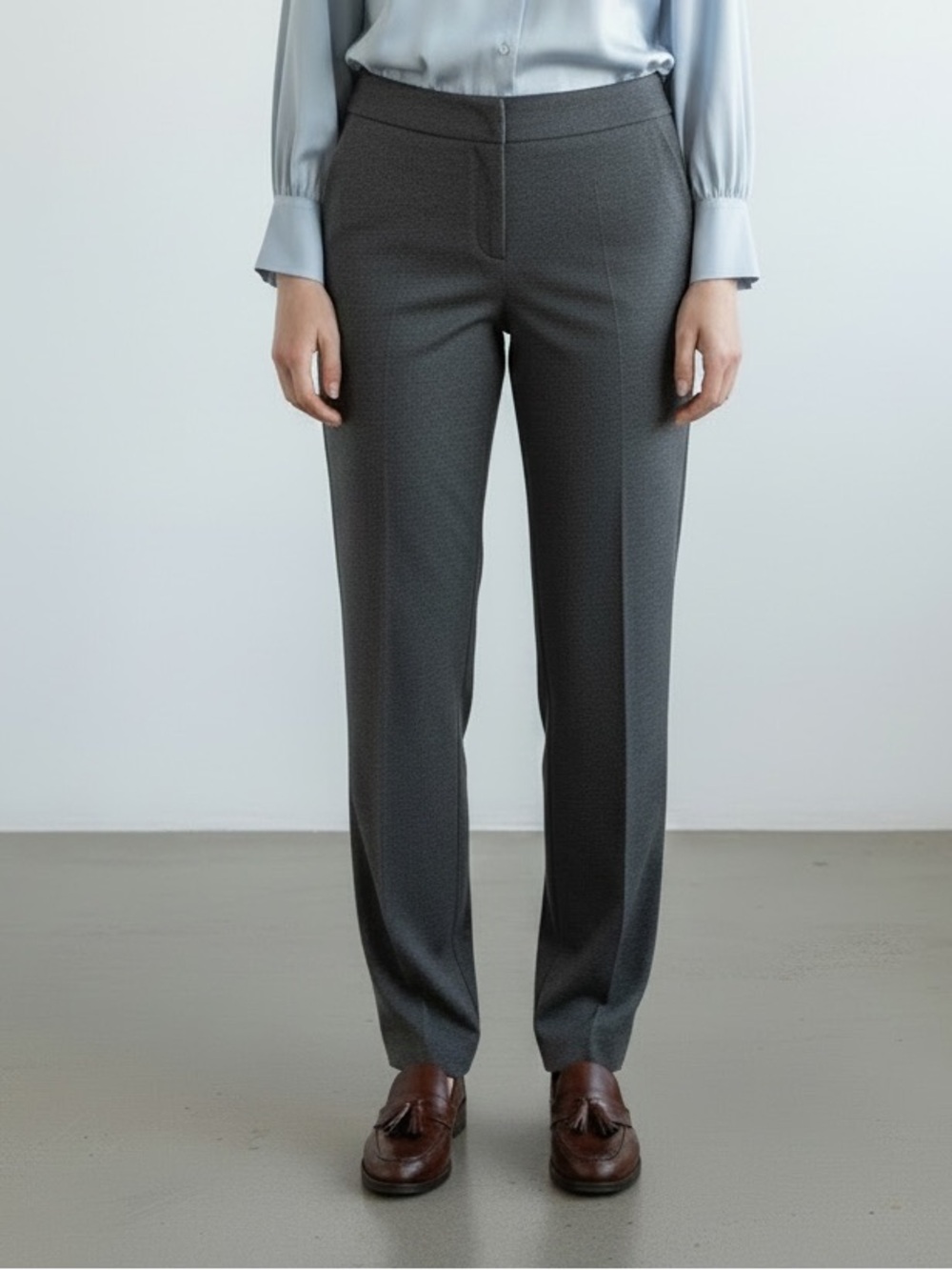 LOFT Charcoal Gray original straight Pants